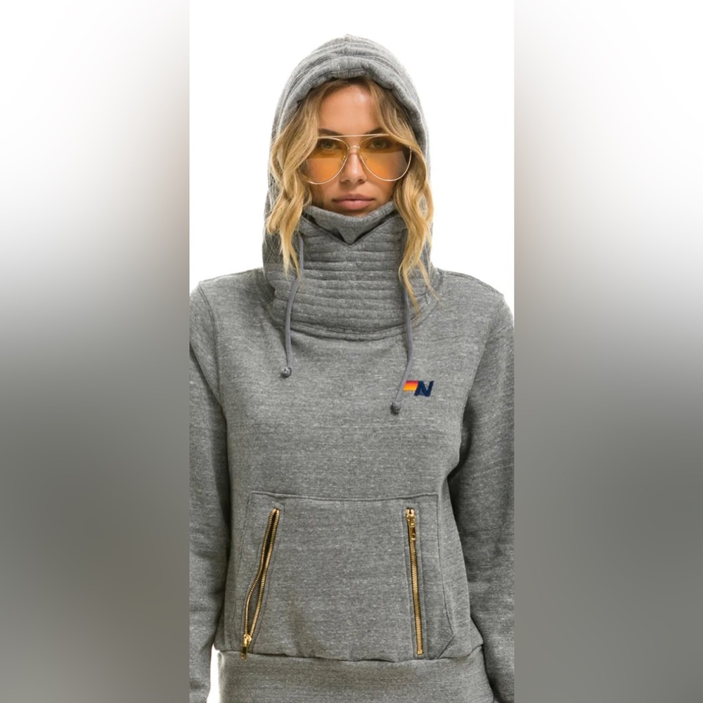 Aviator Nation grey ninja hoodie